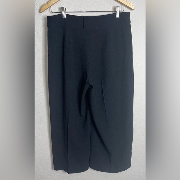 Vince Camuto Wide Leg Pleated High Waist Culottes Women's Size 6 Black - Picture 7 of 9